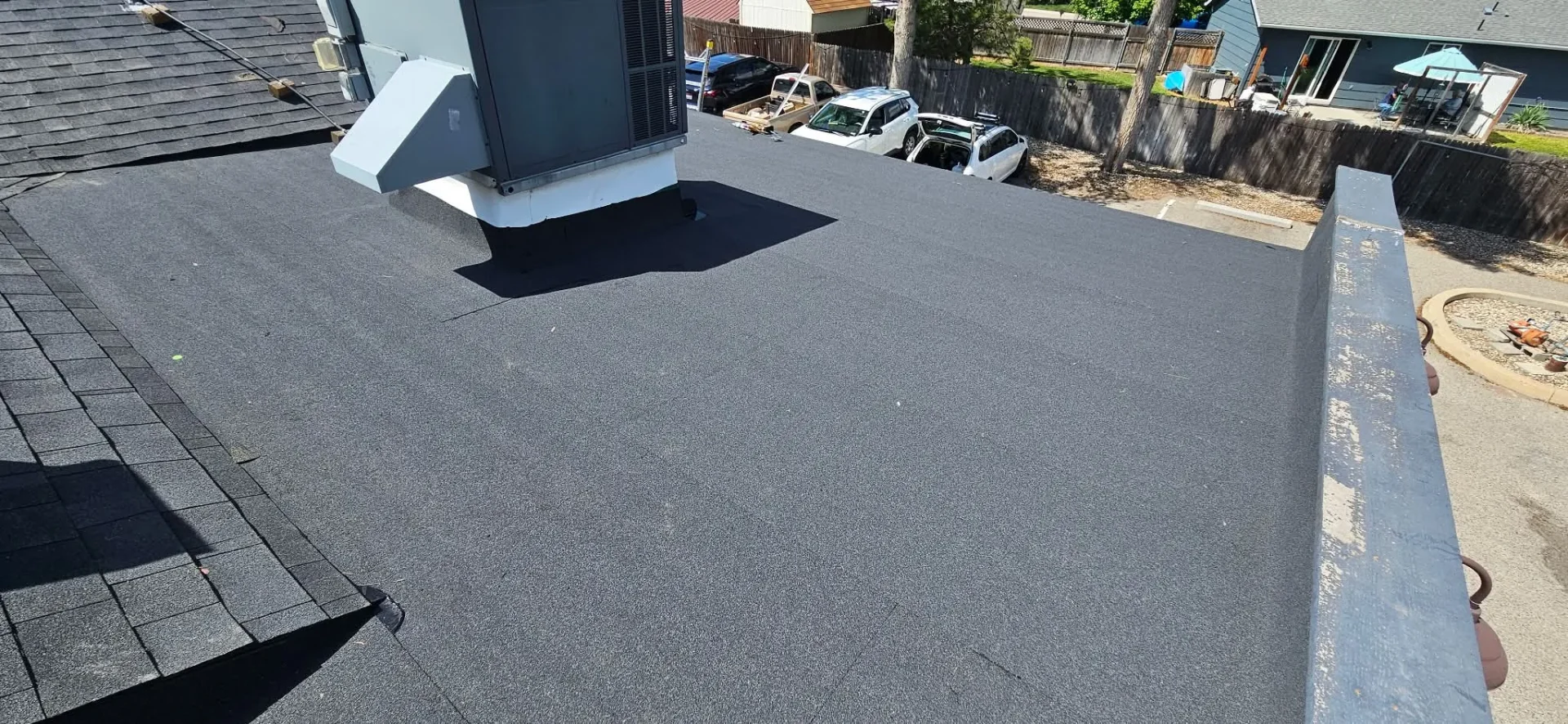 Completed flat roof restoration in Treasure Valley